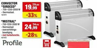 Hubo Profile convector sirocco aanbieding