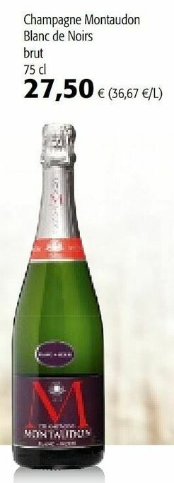 Colruyt Champagne montaudon blanc de noirs brut aanbieding