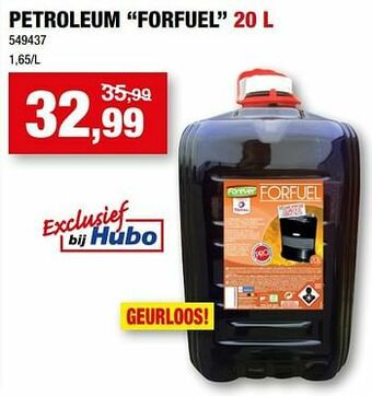 Hubo Petroleum forfuel aanbieding