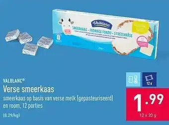 ALDI Verse smeerkaas 12x20g aanbieding