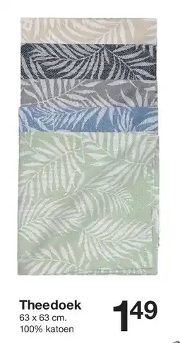 Zeeman Theedoek aanbieding