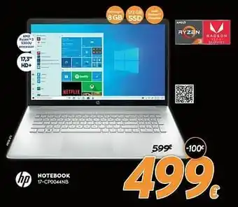Krëfel Hp notebook 17-cp0044nb aanbieding