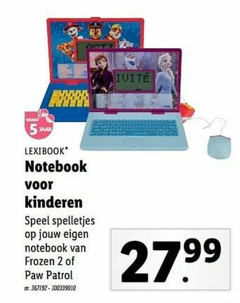Notebook voor kinderen