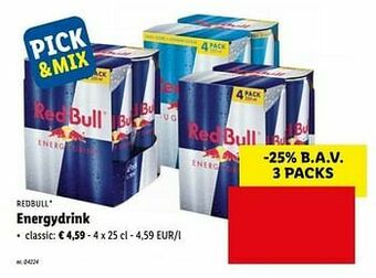 Lidl Energydrink classic aanbieding