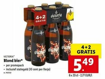 Lidl Blond bier aanbieding