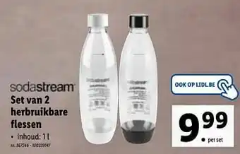 Lidl Set van 2 herbruikbare flessen aanbieding