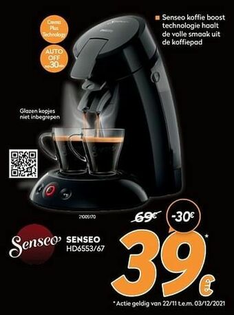 Krëfel Philips senseo hd6553-67 aanbieding