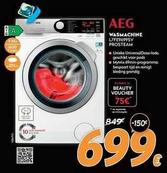 Krëfel Aeg wasmachine l7fe9699sv prosteam aanbieding