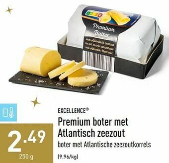 ALDI Premium boter met atlantisch zeezout aanbieding