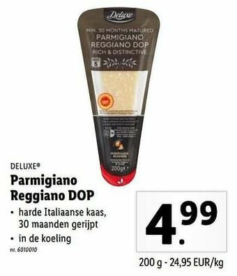 Lidl Parmigiano reggiano dop aanbieding