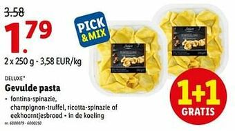Lidl Gevulde pasta aanbieding