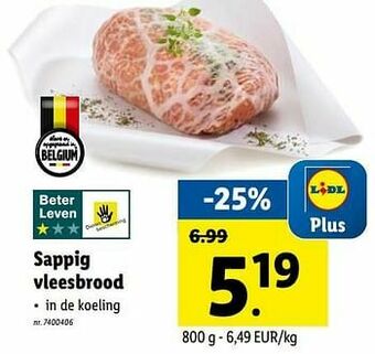 Lidl Sappig vleesbrood aanbieding