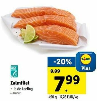 Lidl Zalmfilet aanbieding