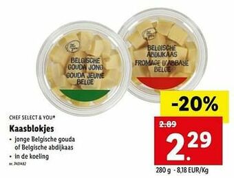 Lidl Kaasblokjes aanbieding