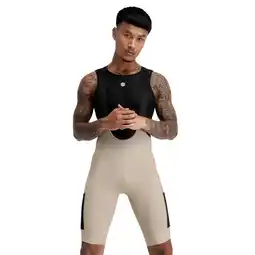 Decathlon Heren Wielrennen gravel fietsbroek Rocket SIROKO Beige aanbieding