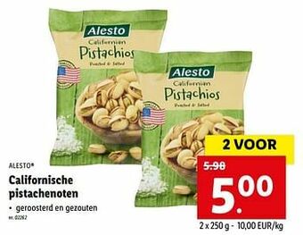 Californische pistachenoten