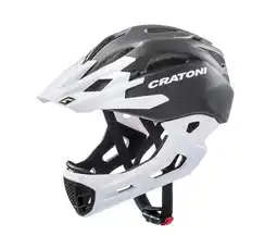 Decathlon CRATONI Freeride fietshelm C-Maniac zwart/wit mat aanbieding