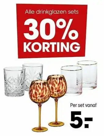 Kwantum Alle drinkglazen sets aanbieding
