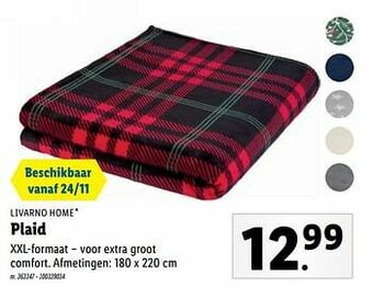 Lidl Plaid aanbieding