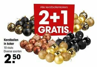 Kerstballen in koker