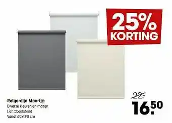 Kwantum Rolgordijn maartje aanbieding