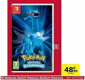 Carrefour Nintendo switch pokémon brilliant diamond aanbieding