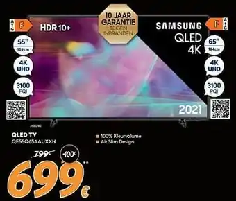 Krëfel Samsung qled tv qe55q65aauxxn aanbieding