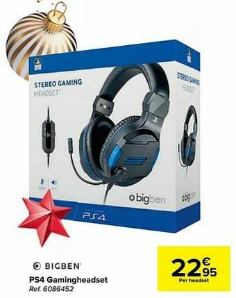 Carrefour Ps4 gamingheadset aanbieding