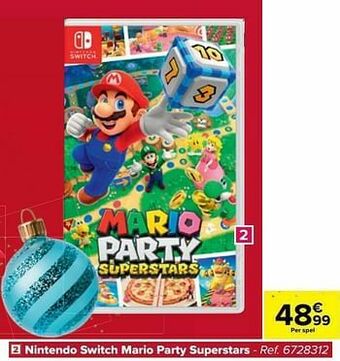 Carrefour Nintendo switch mario party superstars aanbieding