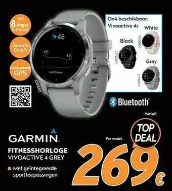 Krëfel Garmin fitnesshorloge vivoactive 4 grey aanbieding
