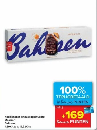 Carrefour Koekjes met sinaasappelvulling Messino Bahlsen aanbieding