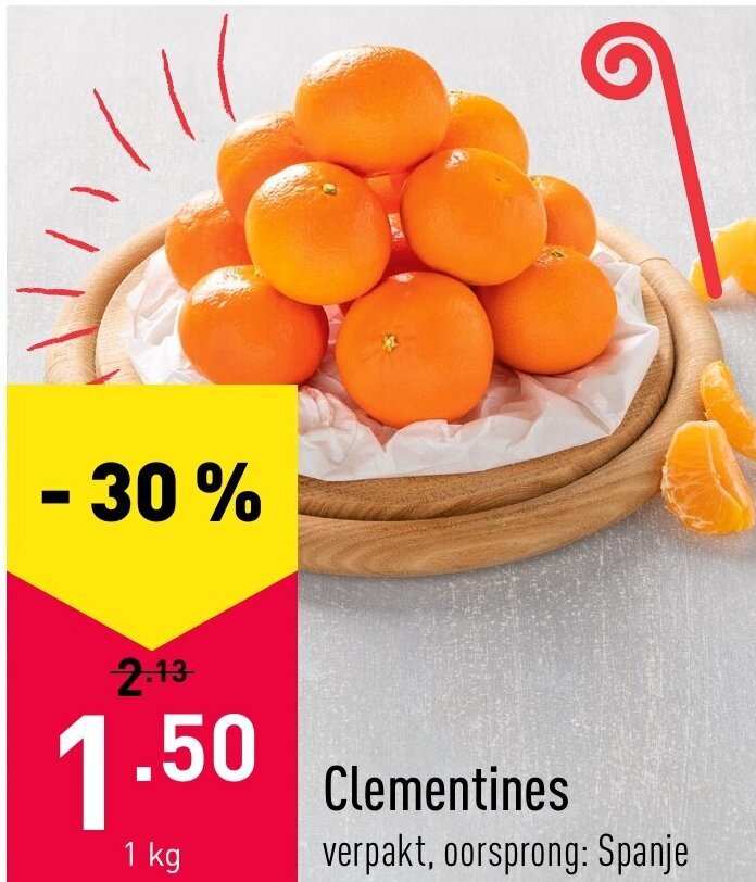 Clementines 1kg promotie bij ALDI