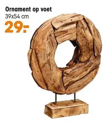Kwantum Ornament op voet 39x54cm aanbieding