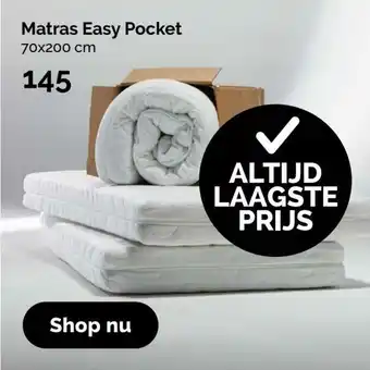Beter Bed Matras Easy Pocket 70x200cm aanbieding