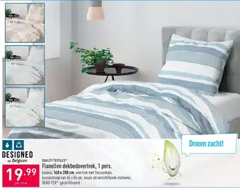ALDI Flanellen dekbedovertrek, 1 pers aanbieding