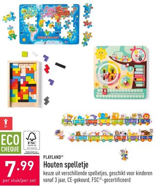 ALDI Houten spelletje aanbieding