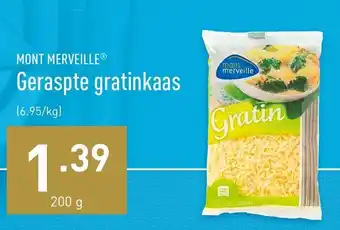 ALDI Geraspte gratinkaas 200g aanbieding