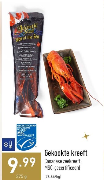 ALDI Gekookte kreeft 375g aanbieding