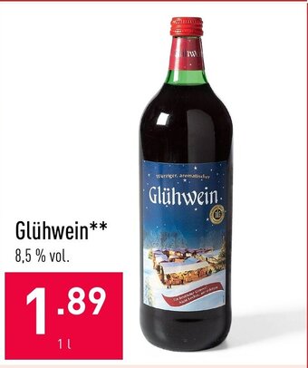 ALDI Gluhwein 1L aanbieding