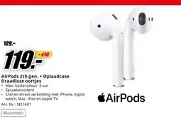 MediaMarkt AirPods 2th gen. + Oplaadcase aanbieding