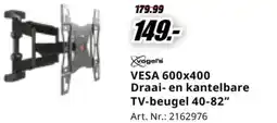 MediaMarkt VESA 600x400 Draai- en kantelbare TV-beugel 40-82 ∑ aanbieding