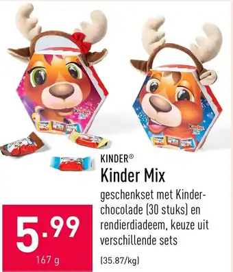 ALDI Kinder mix 167g aanbieding
