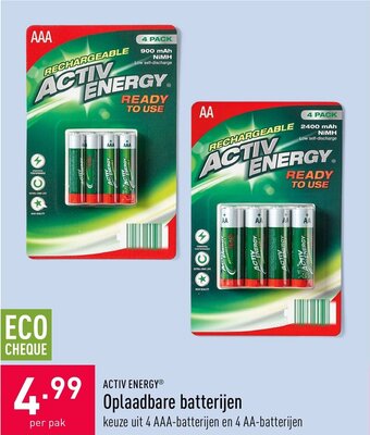 ALDI Oplaadbare batterijen aanbieding
