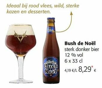 Colruyt Bush de noël sterk donker bier aanbieding