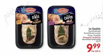 Intermarché Le Gaulois Gevuld gebraad Verschillende soorten 600g aanbieding