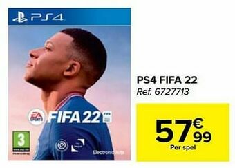 Carrefour Ps4 fifa 22 aanbieding