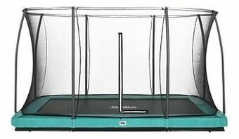 Dreamland Salta inbouwtrampoline met veiligheidsnet Comfort Edition Ground L 3,66 x B 2,44 m groen aanbieding