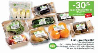 Intermarché Fruit of groenten BIO aanbieding