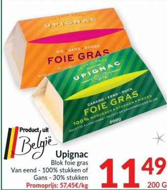 Intermarché Upignac Blok foie gras 200g aanbieding