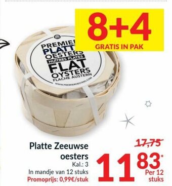 Intermarché Platte Zeeuwse oesters aanbieding